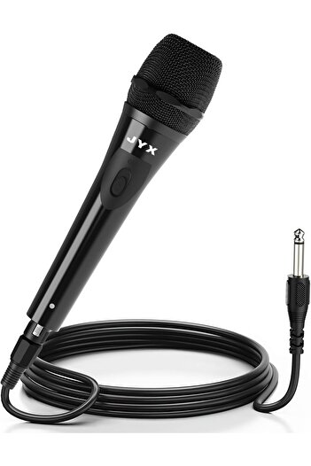 JYX Wired Microphone with 10Ft XLR Detachable Cord to 1/4” Audio Connector, Dynamic Handheld Micro