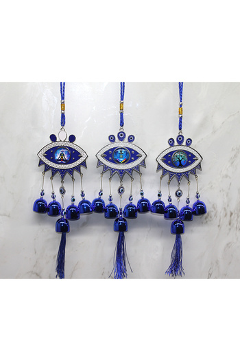 Larimar Metal Evil Eye Bead Bell Model 4