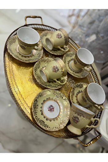 Handmade Esterhomedecor 6 Personality Porcelain Italian Coffee Cup Set Matte Color S.Clary
