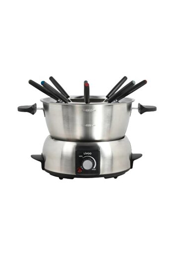 LİVOO Set fondue electric DOC263, 1000 W, 8 persoane (Inox)