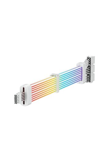 GAMEMAX Cablu adaptor 3 x 8 pini PCI-e la 12 VHPWR ARGB White