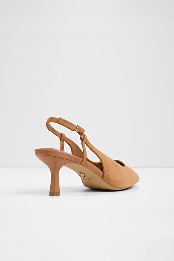 Aldo Adan - Women's Light Brown Thin Heeled Genuine Leather Shoes