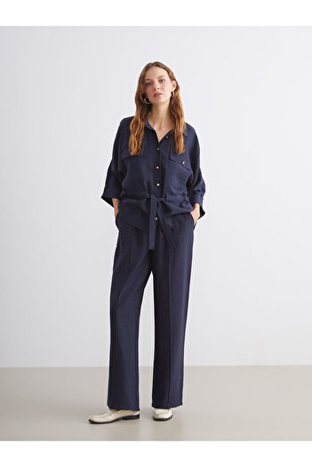 LC Waikiki Modal Blended Women's Trousers with Elastic Waist
