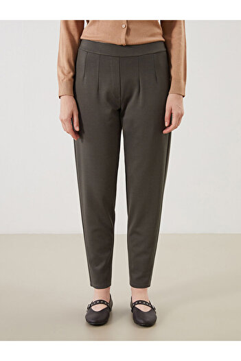 LC Waikiki Timeless Recommendations from Timeless Store |   Elastic Waist Carrot Cut Women's Trousers