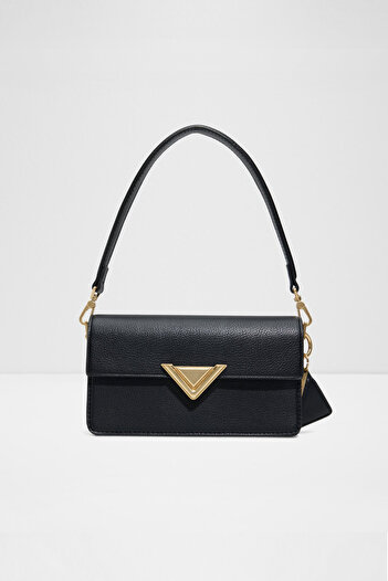 Aldo Luxecarry2.0 - Women's Double Strap Magnet Closure Medium Size Black Bag