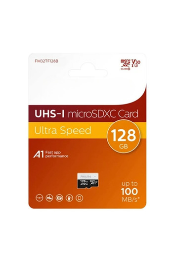 Rabelix Online Marketing بطاقة ذاكرة Micro SDXC بسعة 128 جيجابايت من الفئة 10 UHS-I U1 مع محول TF