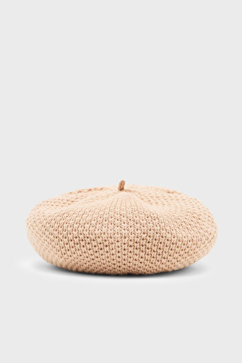 Armani Exchange Wool Blend Knitted Beanie Beret Xw001544 Af16604 U1051