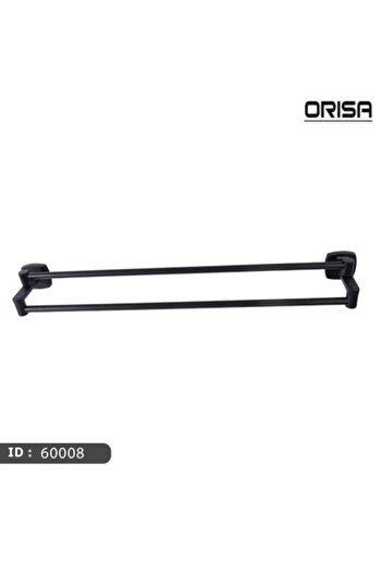 Orisa Double Towel Rack Black