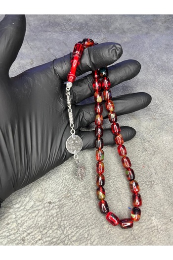 Mos Tespih Mosaic High-End Crimping Amber Prayer Beads