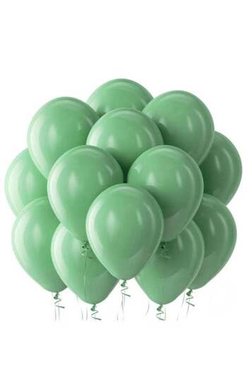 Generic 12-Inch Latex Balloon – Sage green Color – Pack of 50 – High-Quality Latex