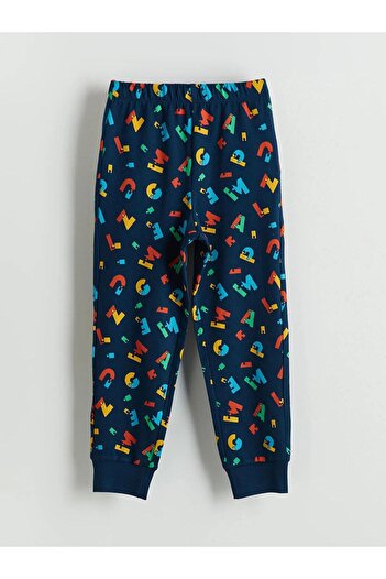LC Waikiki LCW DREAM Bisiklet Yaka Baskılı Erkek Çocuk Pijama Takımı (W5)