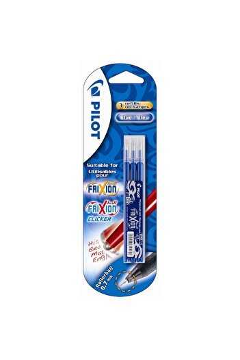 Pilot Set 3 rezerve Roller Frixion Ball, Albastru
