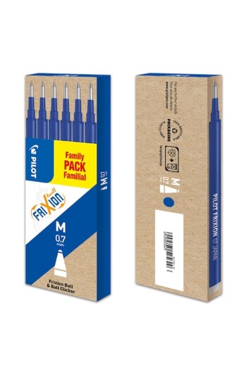 Pilot refills Frixion 0.7 set 6 pieces + 1 V7 blue pen
