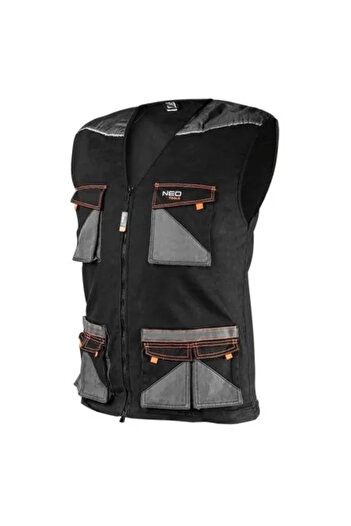 NEO Pracovní vesta Slim Fit s extra kapsami, HD model, velikost L/52