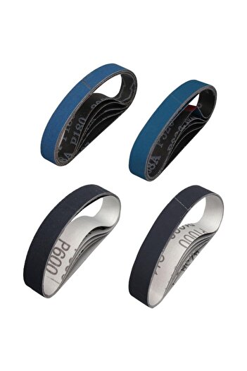 OmniDC Set of 20 Sharpening Belts for Knife Sharpener M3, P180, P320, P600, P1000, 2cm Width, Flexible