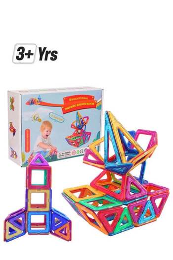 COOYA 136- Piece Magnetic Building Blocks,Safe and Durable,Encouraging Imaginative Skills,Gift for Kids