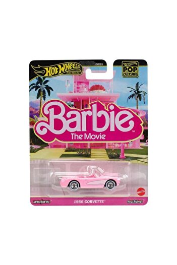 mattel Masinuta 1956 Corvette - Barbie The Movie, Scale 1:64 (Pink)