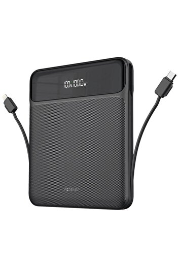 Forever External Battery TB-200, 20000mAh, 100W, QC + PD, 1 x Lightning - 2 x USB-C - 2 x USB-A (Bla