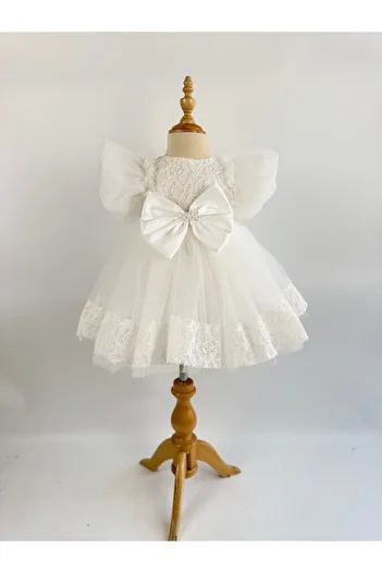 miaras baby Girl's Lace Detailed Special Design Dress 6-24 Months