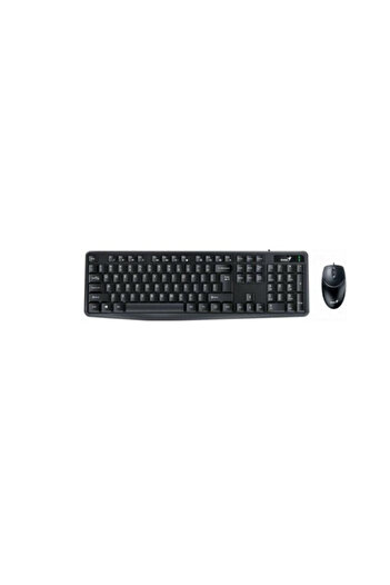 GENIUS Kit G-31330006401, tastatură, USB + mouse, USB, optic (Negru)
