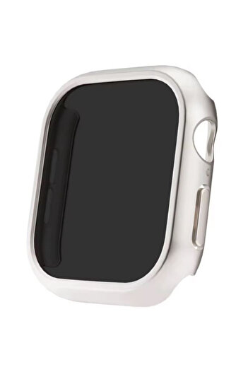 REDz Accessories Privacy Case for Apple Watch, Hard Bumper, Glass Cover, Starlight - 46mm Series 10