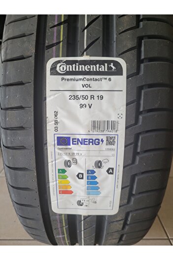Continental 235/50R19 Premium Contact6 99V VOL Set Olarak (4ADET) 2025 Üretim*