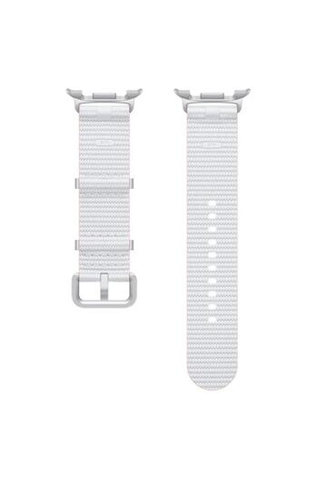 Samsung Curea Athleisure ET-SOL32SWEGEU pentru Galaxy Watch8, Mică/Medie (Albă)