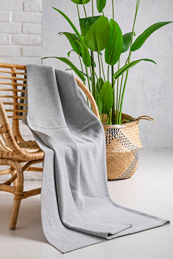 T Crazy T-Crazy Honeycomb Pattern Knitwear Tv Blanket, Knitwear Sofa Accessory Tv Blanket, Soft Textured