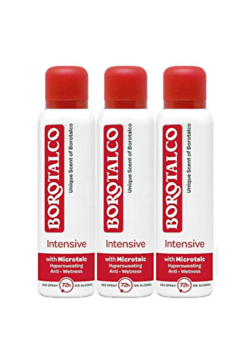 Borotalco : 3 x Antiperspirant spray Intensive, 150 ml
