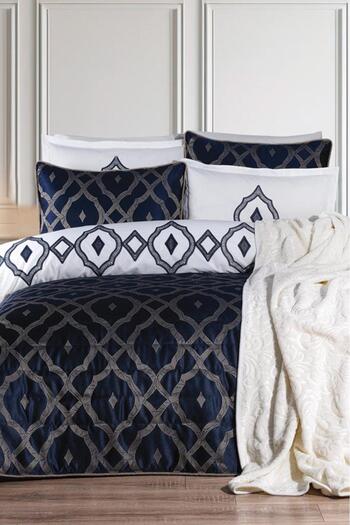 Çeyiz Diyarı Dowry Land İlayda 10 Piece Dowry Set Navy Blue
