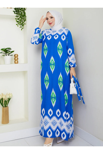 DEDEMAX Hijab Dress - Blue -