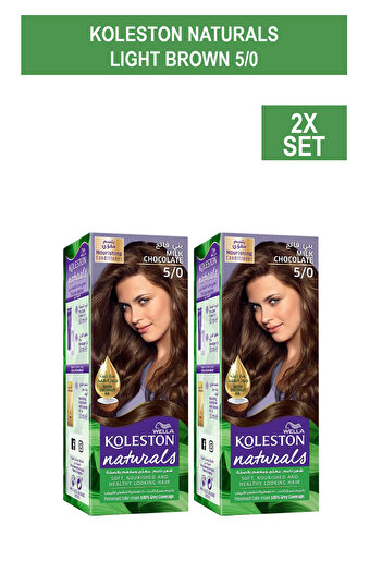 Wella Koleston Naturals Hair Color Semi-Kit Light Brown 5/0 x2