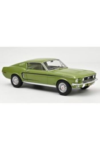 Norev Ford Mustang GT 1968 light green metallic - 1/12