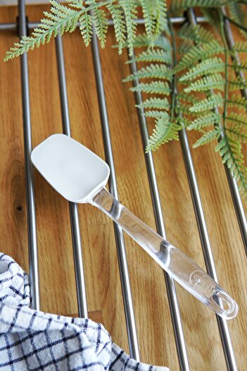EVLE Oval Silicone Spatula S Size 21.5 Cm, Platinum Silicone