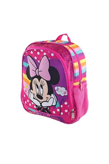 OEM Kindergarten Backpack Minnie Glitter for Girls, Pink