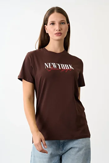 ALEXANDERGARDI Oversize Wide Fit Crew Neck Printed T-Shirt