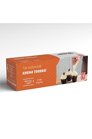 BENS Heat Resistant Orange Whipped Cream Bag Orange 50Pcs 51X24 cm