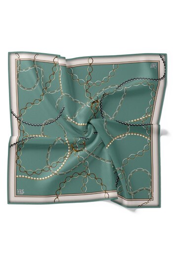Levidor Chain Pattern Sparkling Crystal Scarf