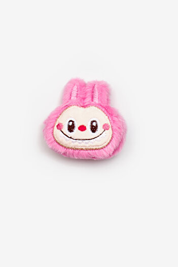 Le Mabelle Fuchsia Plush Toy Figured Girl's Clip Buckle