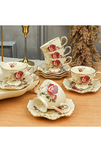 ROY KING Rose 6-Piece Coffee Cup