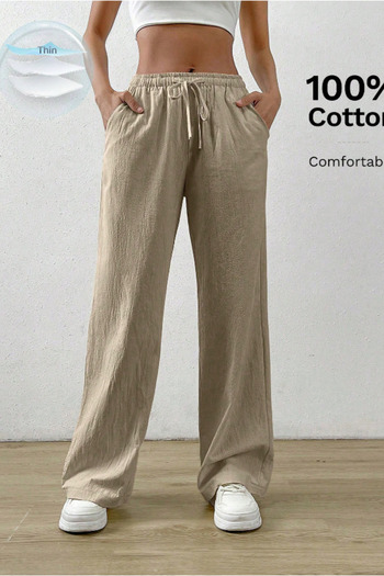Tarz Cool Mink Wide Leg Muslin Women's Trousers