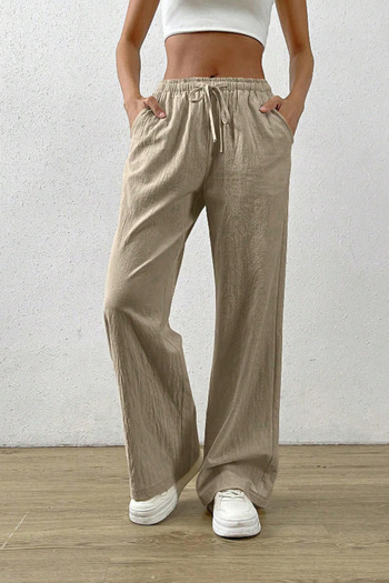 Tarz Cool Mink Wide Leg Muslin Women's Trousers