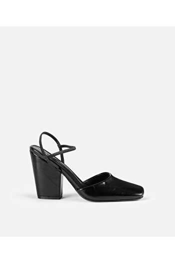 İpekyol Block Heel Leather Look Shoes