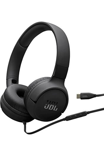 JBL Tune 520C USB-C Wired Headphones – Hi-Res Audio, Pure Bass, 3-Button Remote, Comfortable F