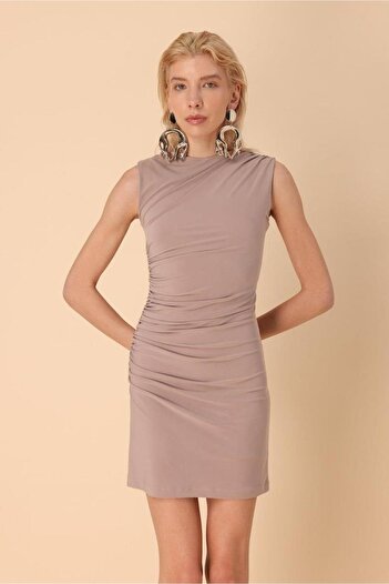 Lijuri Desire Büzgülü Mini Elbise 2687-8
