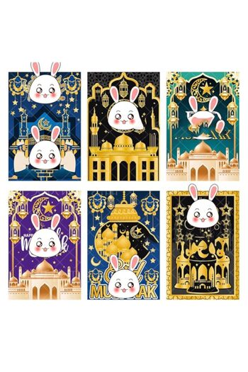 Generic BYXBYM 36pack Ramadan Decoration Mubarak wine bottle Decoration Sticker Labels、Water Bottle Sticker