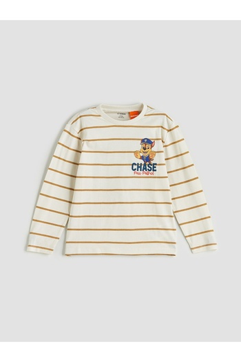LC Waikiki LCW baby YENİ SEZON Bisiklet Yaka Paw Patrol Baskılı Erkek Bebek Sweatshirt Ve Eşofman Alt 2'li