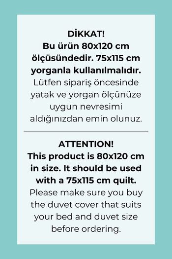 Tuğba Kuğu Park Bedding Duvet Cover Set (80X120) - Royal Series - Born in 2026