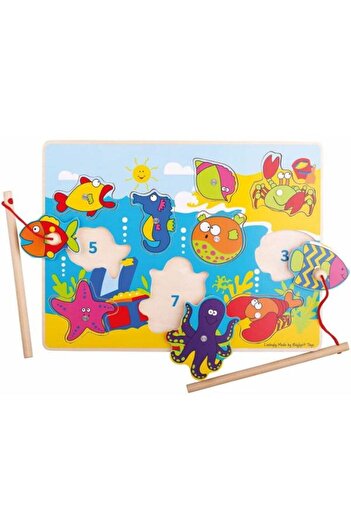 BigJigs Magnetic Fishing Game BigJigs, Marine Animals