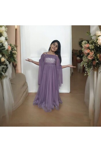 Ahsenimbebe Pul Sequence Robali Tulle Sleeve Gezboy Evening Dress